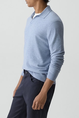Polo en maille stretch Soris - Ciel