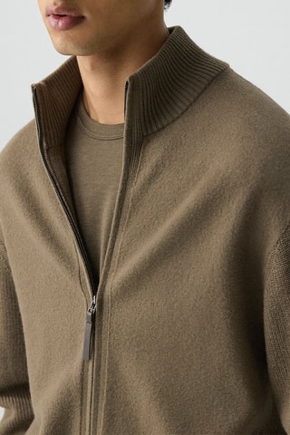 Gilet en laine mérinos Boiled - Kaki