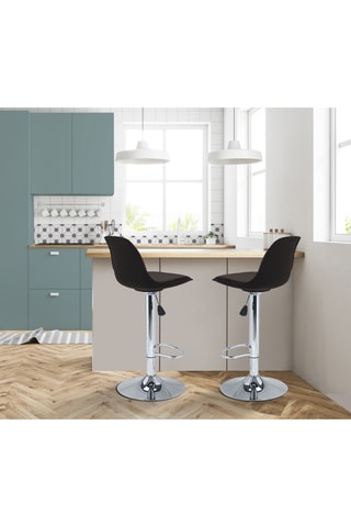 2 tabourets de bar Karl - 38 x 104 cm