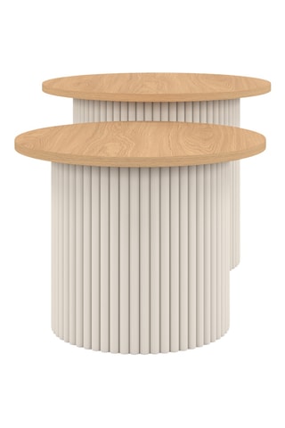 2 tables basses - 30 x 40 x 30 cm et 35 x 45 x 35 cm
