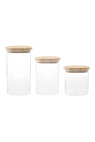 3 boites de conservation en verre borosilicate - Transparent