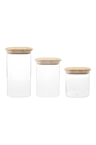 3 boites de conservation en verre borosilicate - Transparent