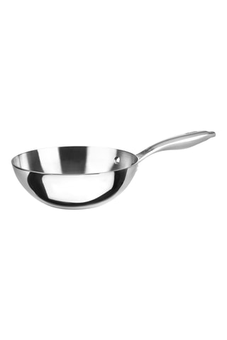 Wok en acier inoxydable Triply - 20 cm