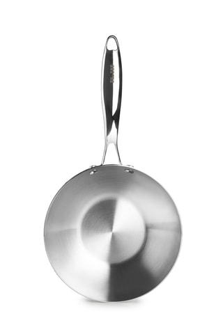 Wok en acier inoxydable Triply - 20 cm