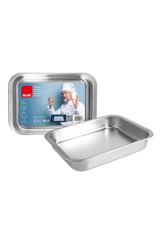 Plat à four en acier inoxydable i-chef - 35 cm