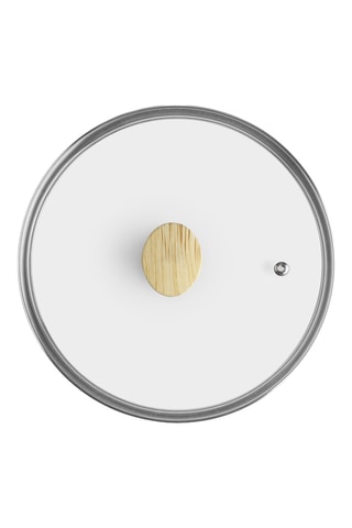 Marmite en acier inoxydable et bambou Sanna - 22 cm