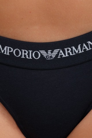 Tanga - Bleu marine - Emporio Armani - Blanc et bleu
