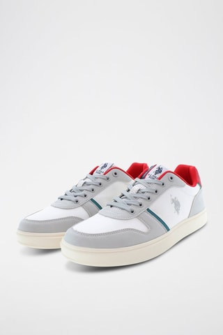 Baskets en nubuck Rokko - Blanc et gris