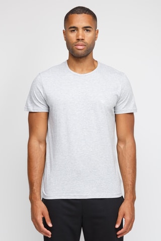 2 t-shirts - Gris chiné et noir - Emporio Armani - Noir et gris
