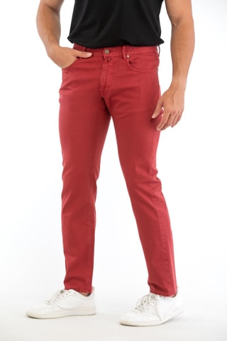 Pantalon slim - Rouge - Incotex - Rouge