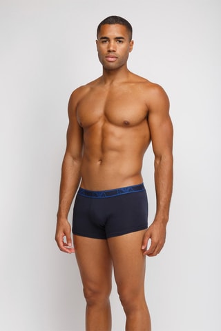 3 boxers - Bleu et noir - Emporio Armani - Noir et bleu