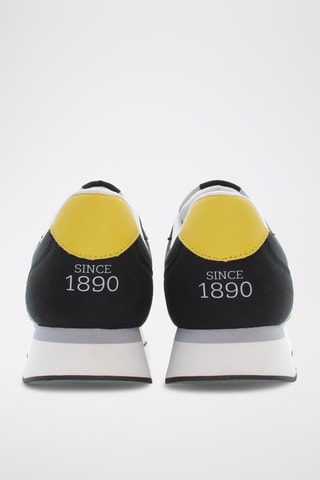 Baskets en nubuck Nobil - Noir et jaune