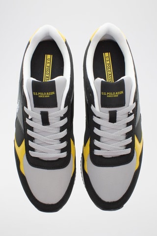 Baskets en nubuck Nobil - Noir et jaune
