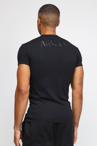 T-shirt - Noir - Emporio Armani - Blanc, gris et noir