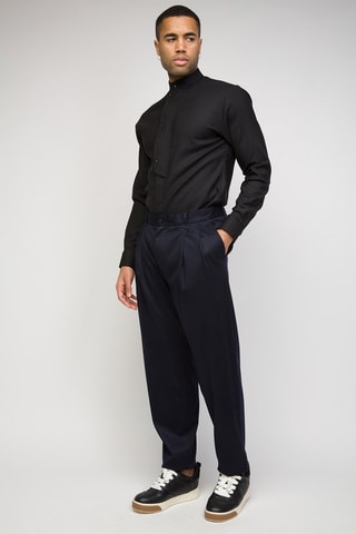 Pantalon droit - Emporio Armani - Bleu marine