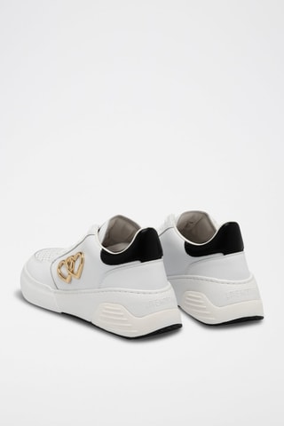 Baskets en cuir - Love Moschino - Blanc