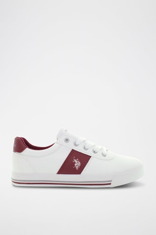 Baskets Bob - Blanc et rouge