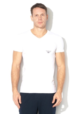 T-shirt - Blanc - Emporio Armani - Blanc et noir