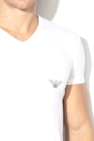 T-shirt - Blanc - Emporio Armani - Blanc et noir