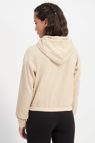 Sweat à capuche - Beige - Beige, bleu, orange et gris