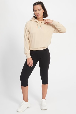 Sweat à capuche - Beige - Beige, bleu, orange et gris
