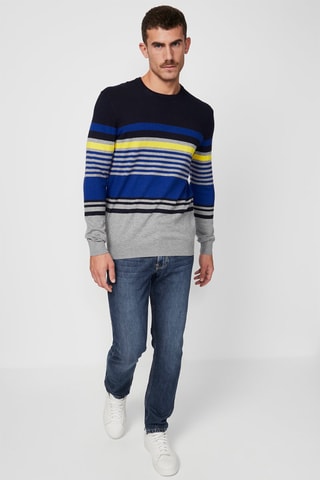 Pull - US Polo - Bleu et gris