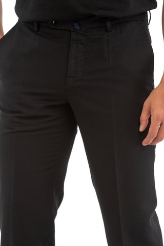 Chino en lin - Noir - Incotex - Noir