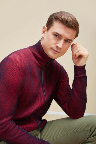 Gilet slim - Incotex - Bleu marine