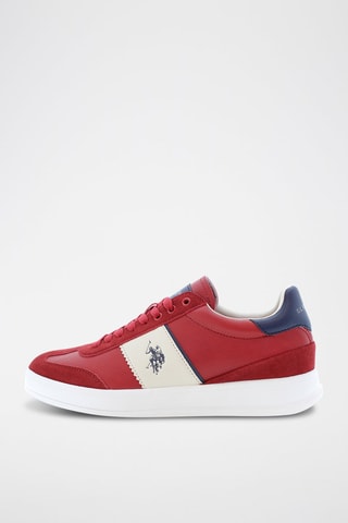 Baskets Campy - Blanc et rouge