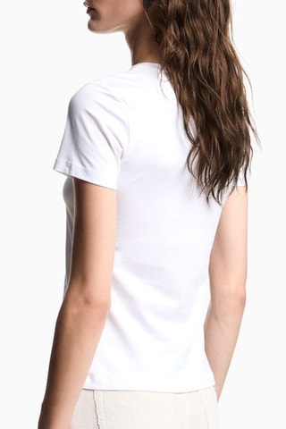 T-shirt - Blanc et rouge
