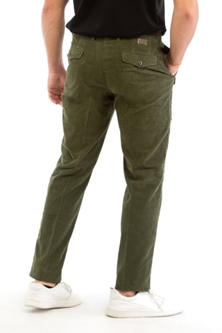 Pantalon slim en velours - Incotex - Kaki