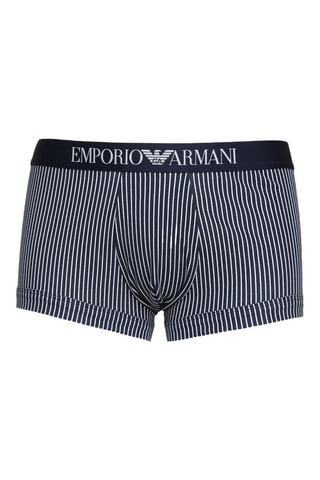 Boxer - Bleu marine et blanc - Emporio Armani - Blanc et bleu