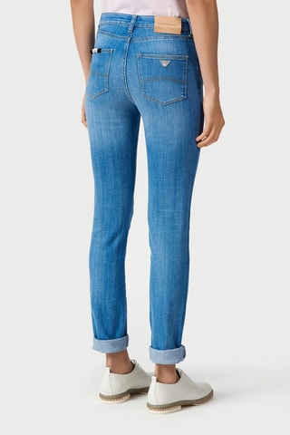 Jean - Blue cobalt - Emporio Armani - Blanc, noir et bleu
