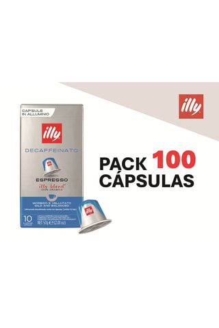 Café Descafeinado Illy - 10 x 10 cápsulas