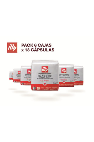 Café Classico Illy - 6 x 18 cápsulas