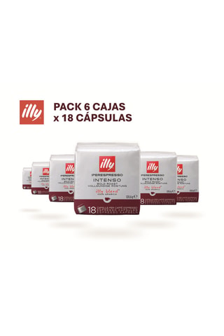 Café Intenso Illy - 6 x 18 cápsulas