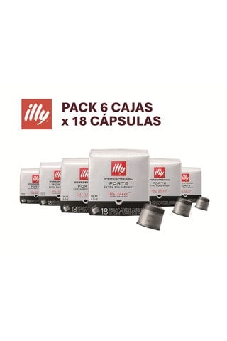 Café Forte Illy - 6 x 18 cápsulas