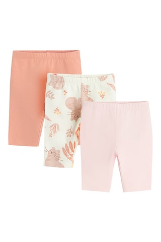 3 pantys - Saumon, écru et rose