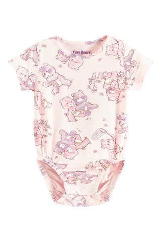 2 bodys Les Bisounours -  Rose et vert d’eau
