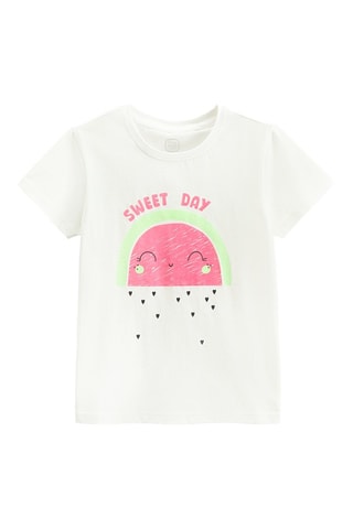 T-shirt -  Blanc
