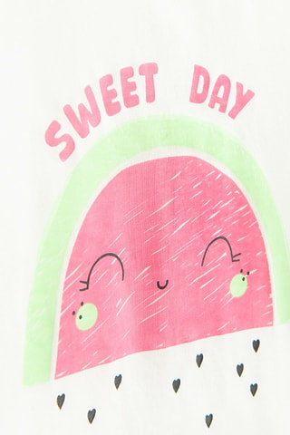 T-shirt -  Blanc