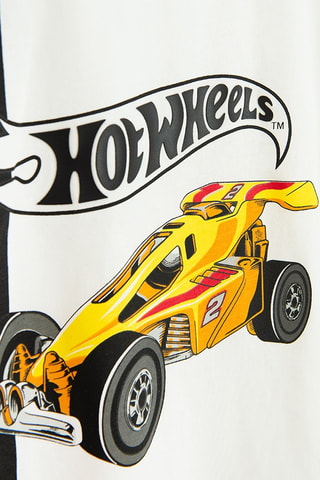 T-shirt Hot Wheels - Ecru