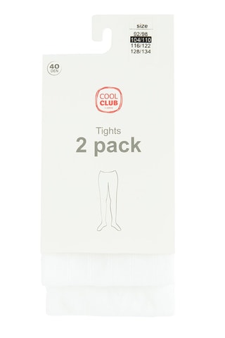 2 paires de collant - Blanc