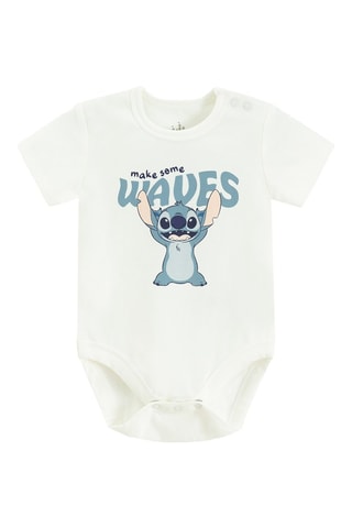 Body et short tie and dye Stitch Lilo et Stitch Disney - Blanc et bleu