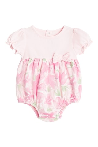Bandeau et barboteuse - Rose