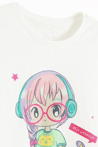 T-shirt -  Blanc