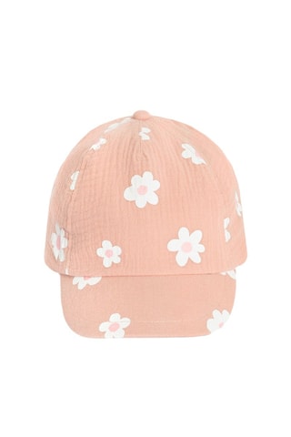 Casquette - Rose poudré et blanc