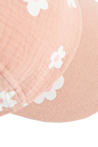 Casquette - Rose poudré et blanc