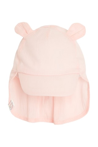Casquette safari à oreilles - Rose poudré