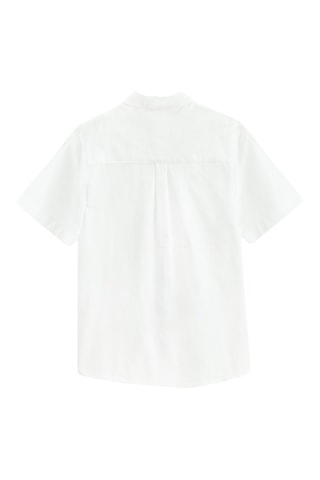 Chemise et bermuda - Blanc et Ciel chiné